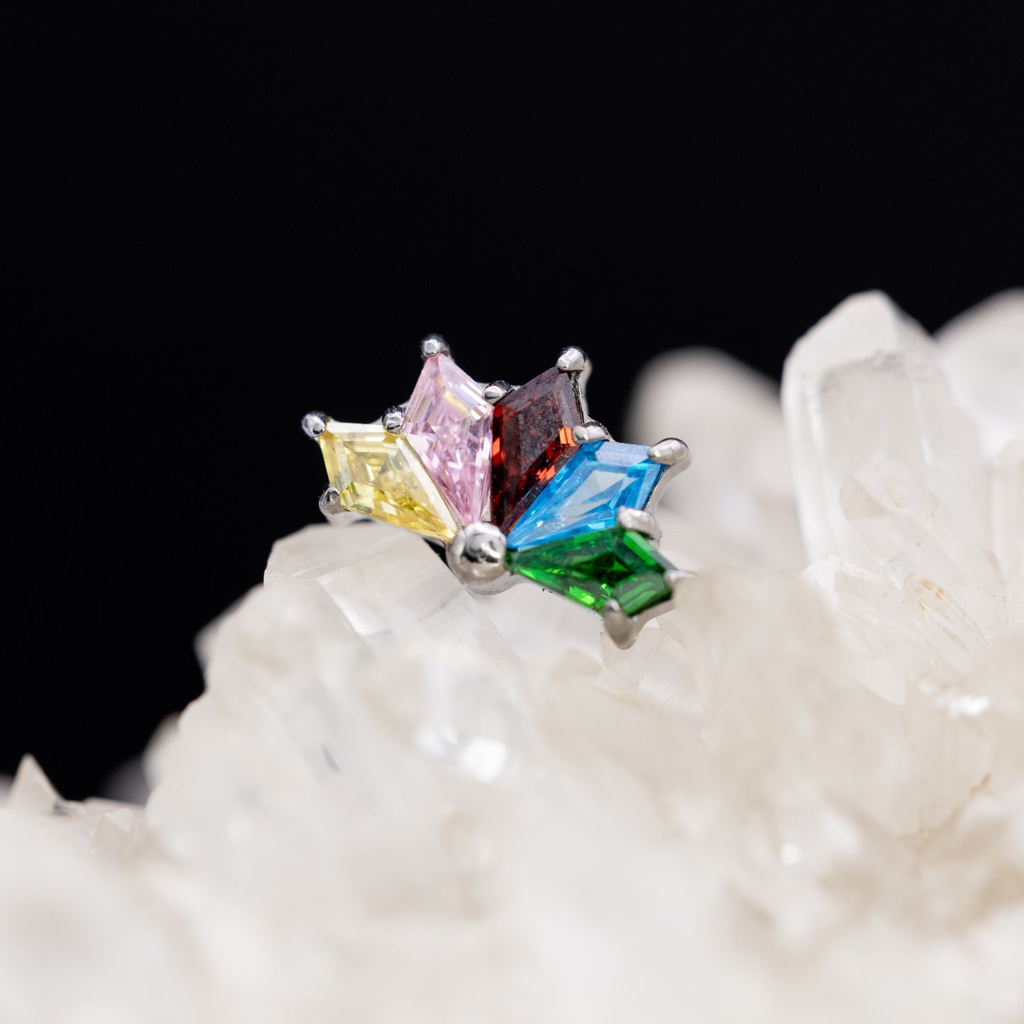 Cluster 5 cristales tipo mandala